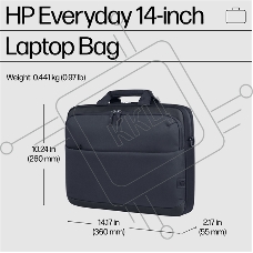 Сумка Case HP Everyday 14 Odyssey Gray Laptop Bag cons