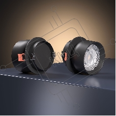 25092/LED / светильник встраиваемый светодиодный / черный