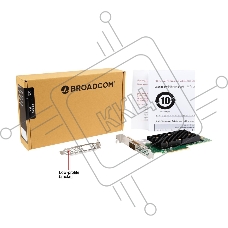 Контроллер SAS 9400-8e SGL (05-50013-01), PCIe 3.1 x8 LP, Tri-Mode SAS/SATA/NVMe 12G HBA, 8port(1*ext SFF8644), 3408 IOC