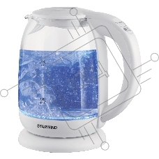 Чайник электрический Starwind SKG4215 1.7л. 2200Вт белый (корпус: стекло)