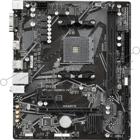 Материнская плата Gigabyte A520M K V2 (V1.1) Soc-AM4 AMD A520 2xDDR4 mATX AC`97 8ch(7.1) GbLAN RAID+VGA+HDMI