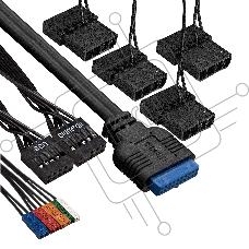 Компьютерный корпус Miditower ExeGate i3 BASE-NPX600 (ATX, БП 600NPX с вент. 12 см, с окном, 1*USB+1*USB3.0, аудио, 4 вент. 12см с RGB подсветкой)
