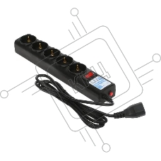 Сетевой фильтр Surge protector Power Cube 1.9m for conn. to UPS(C14) 5 outlets, 10A black/graffite