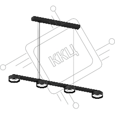Корпус светильника C9152/4 SBK черный песок 805*85*800mm GX53/4