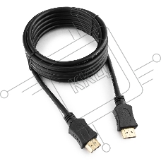 Кабель Cablexpert HDMI CC-HDMI4L-10, 19M/19M, v2.0, серия Light, позол.разъемы, экран, 3м, черный, пакет