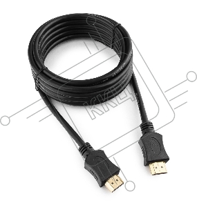 Кабель HDMI Cablexpert CC-HDMI4L-10, 19M/19M, v2.0, серия Light, позол.разъемы, экран, 3м, черный, пакет