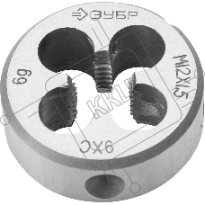 Плашка ЗУБР 4-28022-12-1.5  МАСТЕР круглая ручная мелкий шаг М12x1.5