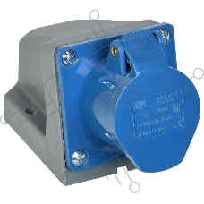 Розетка ОП 16А 220В 2P+PЕ ССИ-113 IP44 ИЭК PSR11-016-3