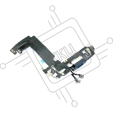 Шлейф с разъемом зарядки и микрофоном для Apple iPhone iPhone 12 Mini синий