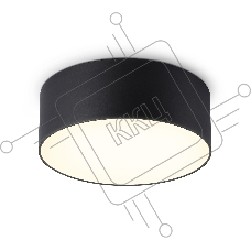 Потолочный светодиодный светильник Ambrella light FV5513 BK черный LED 15W 3000K D120*58 (Без ПДУ)