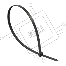 Хомут EKF plc-fl-ctsb-2.5x150 P6.6 стандартный (ч), 2.5x150 (100шт) FlexLock PROxima
