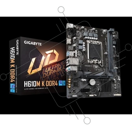 Материнская плата Gigabyte H610M K DDR4 (V2.0) Soc-1700 Intel H610 2xDDR4 mATX AC`97 8ch(7.1) GbLAN+HDMI