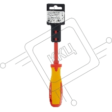 Отвертка Matrix Insulated, PH2 x 100 мм, CrMo, до 1000 В, двухкомп.рукоятка