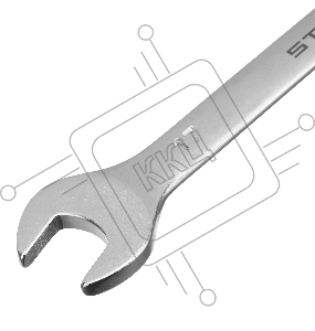 Набор ключей комбинированных, 8 - 17 мм, 6 шт., CrV, матовый хром// Stels
