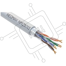 Кабель NEOMAX NM21011 F/UTP cat.5e 4 пары (305 м) 0.48 мм (24 AWG) Медь LSZH, серый