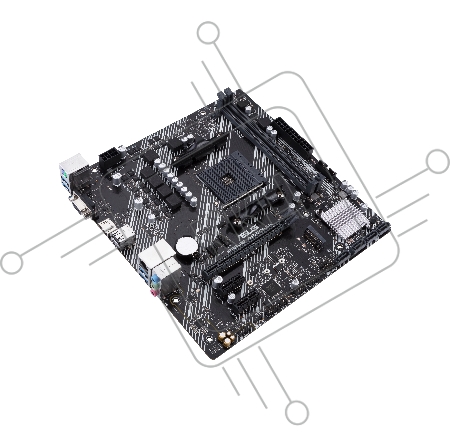 Материнская плата ASUS PRIME A520M-K Soc-AM4 AMD A520 2xDDR4 mATX AC`97 8ch(7.1) GbLAN RAID+VGA+HDMI