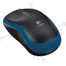 Мышь беспроводная Logitech M185 синий, 1000 dpi, радиоканал, USB, кнопки - 3