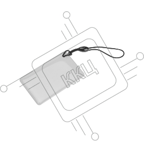 Ключ-карта электронный компактный,125KHz, формат EM Marin, белый REXANT