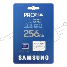 Флеш карта microSDXC 256Gb Samsung PRO PLUS (180/130 Mb/s, adapter) (MB-MD256SA/EU)