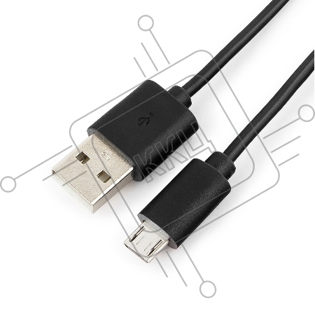 Кабель USB 2.0 Pro Cablexpert CC-mUSB2-AMBM-1M, AM/microBM 5P, 1м, экран, черный, пакет