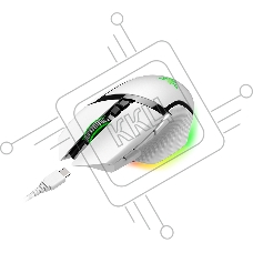 Мышь беспроводная/проводная Razer Basilisk V3 Pro белый, 30000 dpi, радиоканал, Bluetooth, USB, кнопки - 11