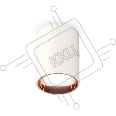 Светильник Ambrella Light XS6312024 SWH/PPG белый песок/золото розовое полированное MR16 GU5.3 (C6312, N6114)
