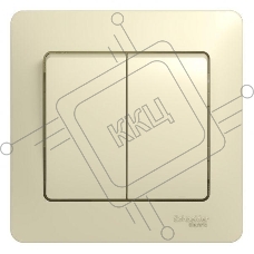 Выключатель 2-кл. СП Glossa 10А IP20 10AX в сборе беж. SchE GSL000252