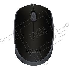 Мышь беспроводная Logitech M171 черный/серый, 1000 dpi, радиоканал, USB, кнопки - 3