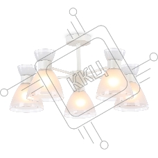 Светильник Ambrella light TR3179/5 WH белый E27/5 max 40W D570*280