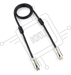 Кабель HDMI Cablexpert, серия Platinum, 1 м, v2.0, M/M, позол.разъемы, металлический корпус, ферритовые кольца, блистер (CC-P-HDMI01-1M)