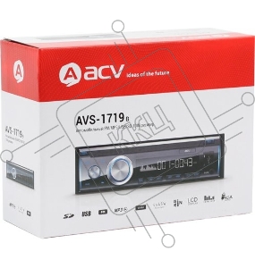 Автомагнитола ACV AVS-1719B 1DIN 4x45Вт
