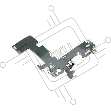 Шлейф с разъемом зарядки и микрофоном для Apple iPhone 13 розовый