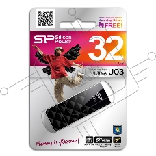 Флеш диск Silicon Power 32Gb Ultima U03 SP032GBUF2U03V1K USB2.0 черный