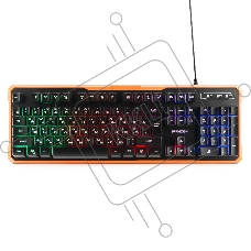 Клавиатура игровая 	Гарнизон GK-320G черный USB, подсветка, код 