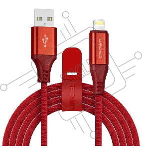 Кабель Crown USB - Lightning CMCU-3103L red