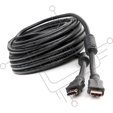 Кабель HDMI Cablexpert CCF2-HDMI4-20M, 19M/19M, v2.0, медь, позол.разъемы, экран, 2 фер.кольца, 20м, черный, пакет