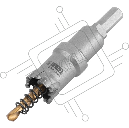 Коронка по металлу твердосплавная, 22 мм //Denzel
