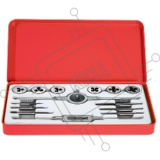 Набор метчиков и плашек MATRIX MASTER 77345 М3 - М10, 14 предметов