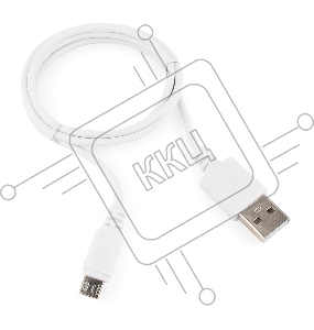 Кабель USB 2.0 Pro Cablexpert CC-mUSB2-AMBM-1MW, AM/microBM 5P, 1м, экран, белый, пакет