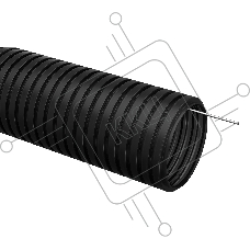 Труба гофр. Iek CTG20-25-K02-025-1 ПНД d 25 с зондом (25 м) черный