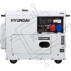 Электрогенератор дизельный Hyundai DHY 8500SE-T, 7.2 кВт, 72 дБ, 169 кг