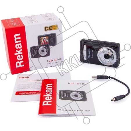 Цифровой фотоаппарат REKAM iLook S740i, черный