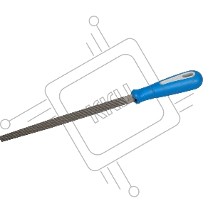 Трёхгранный напильник ЗУБР Эксперт, двухкомпонентная рукоятка, 200 мм