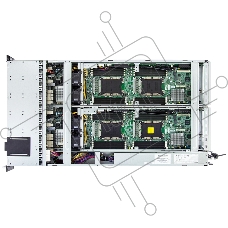 Серверная платформа AIC Storage Server 2-NODE 2U noCPU(2)2nd Gen Xeon Scalable/TDP 165W/ no DIMM(16) per node/ 24x2,5''+ 2x2,5''(per node)/ 2x10GB SFP+/ 2x1GbE/ 3 x8 slots(FHHL)/2x1300W