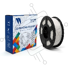 Филамент NVPRINT PLA White для 3D печати диаметр 1.75мм  длина 330 метров  масса 1 кг