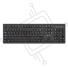 Клавиатура Oklick 505M черный USB slim