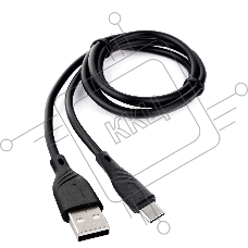 Кабель USB 2.0 Cablexpert CCB-USB2-AMCMO1-1MB, AM/Type-C, издание Classic 0.1, длина 1м, черный, блистер