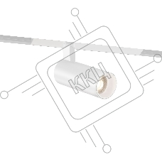 Трековый акцентный светильник Ambrella light GL8001 WH белый IP20 9W 3000-6000K 220V 24° D50*125