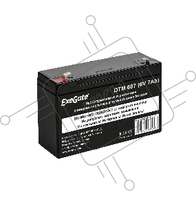 Батарея ExeGate DTM 607 (6V 7Ah), клеммы F1