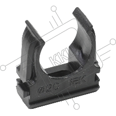 Держатель d20mm IEK CTA10D-CF20-K02-100-PCS (упак.:100шт) черный